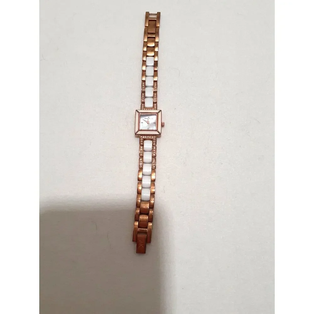Anne Klein Ladies Wristwatch Rose Gold Tone Metal